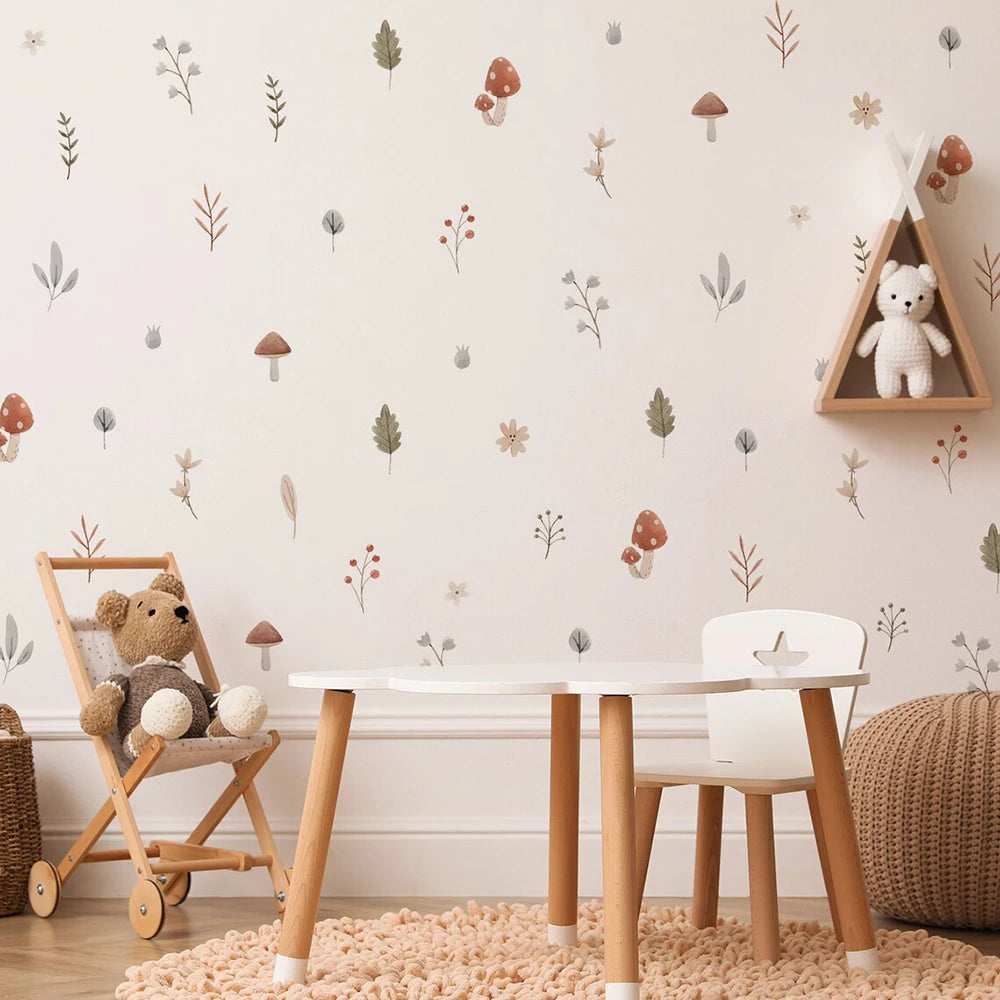 Mushroom Forest Wall Stickers