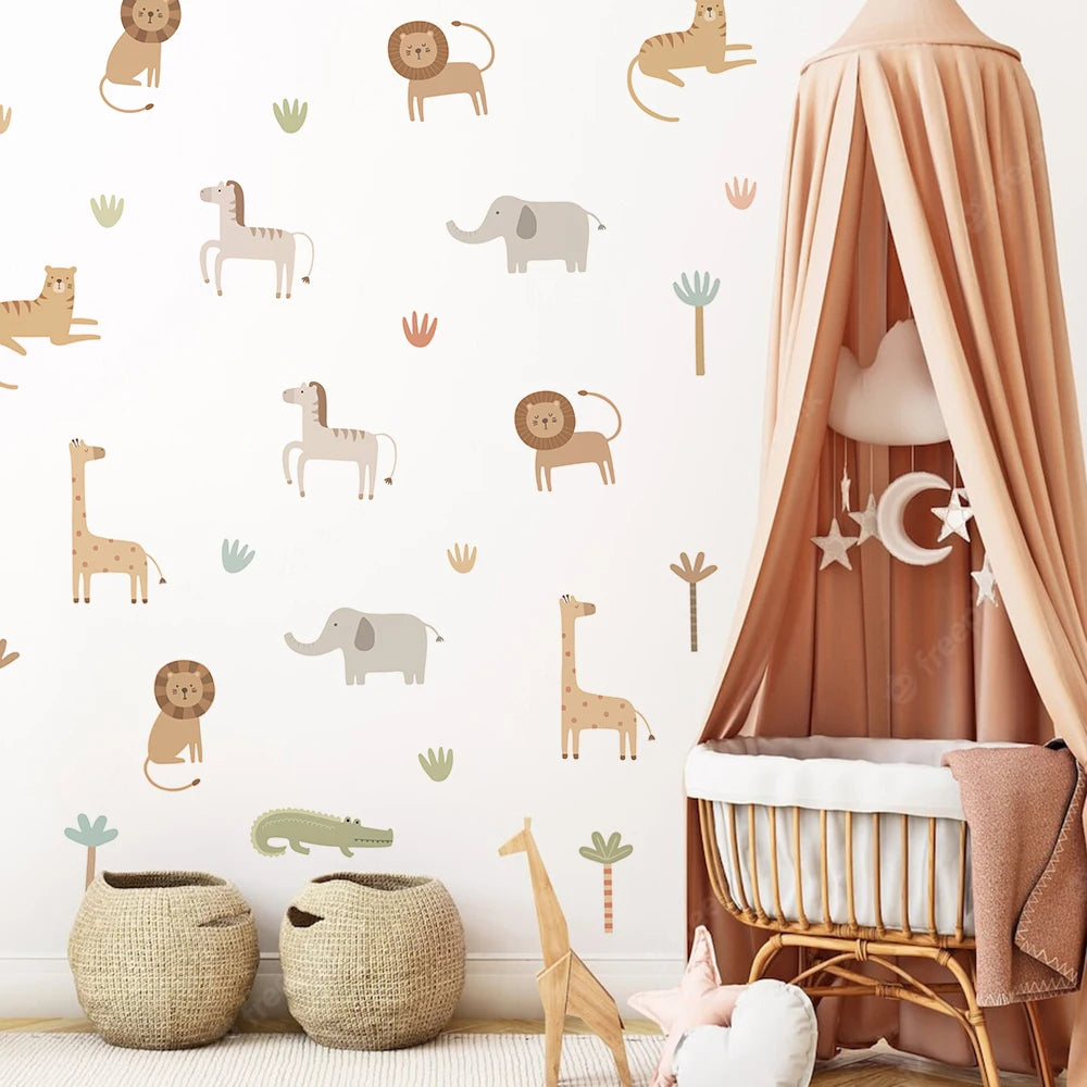 Safari Animals Wall Stickers