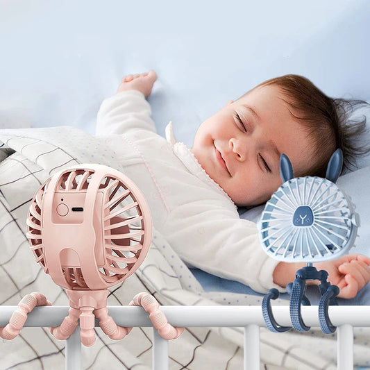 Summer Bunny Rechargeable Stroller Fan