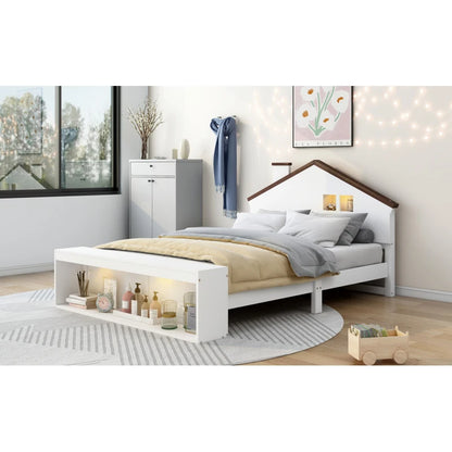 Keep the Lights On Full Size Platform Bed