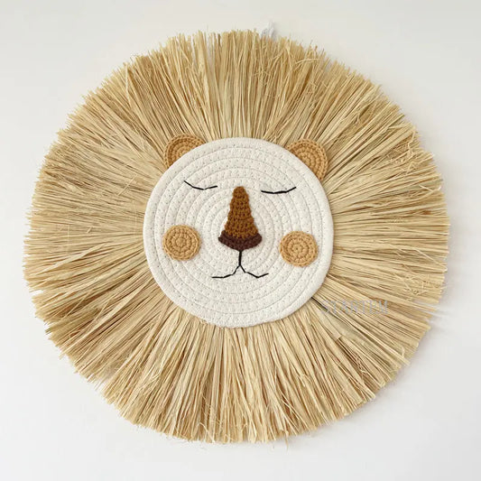 Nordic Handmade Lion Wall Ornament