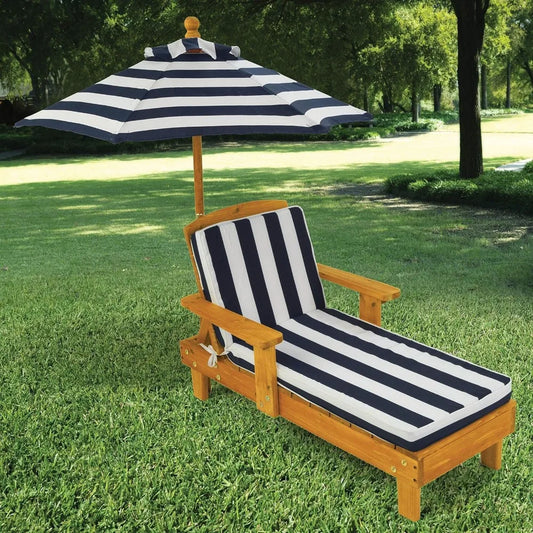 Amagansett Striped Chaise Lounger