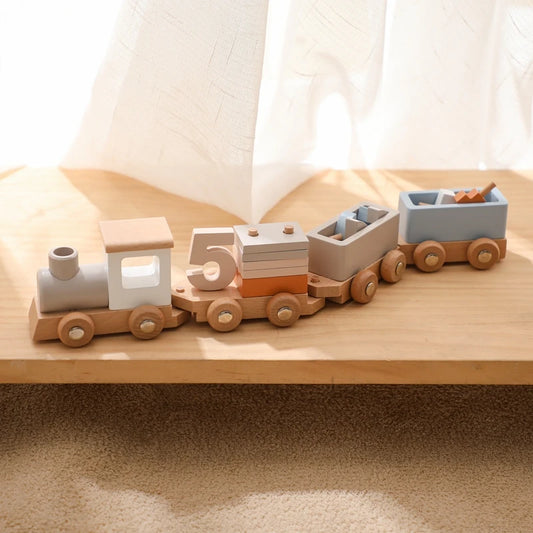 Birthday Edition Wooden Train Set