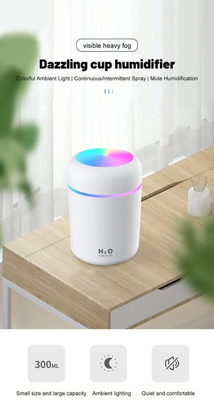 Serenity Mist Portable Humidifier & Nightlight