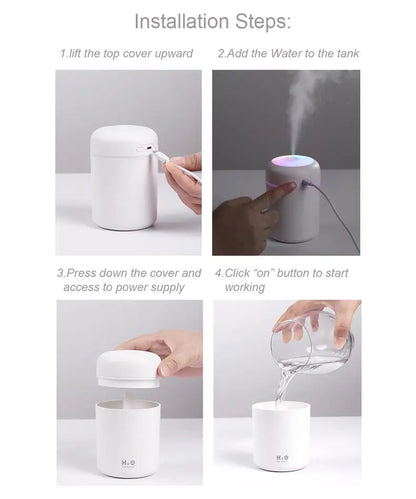 Serenity Mist Portable Humidifier & Nightlight