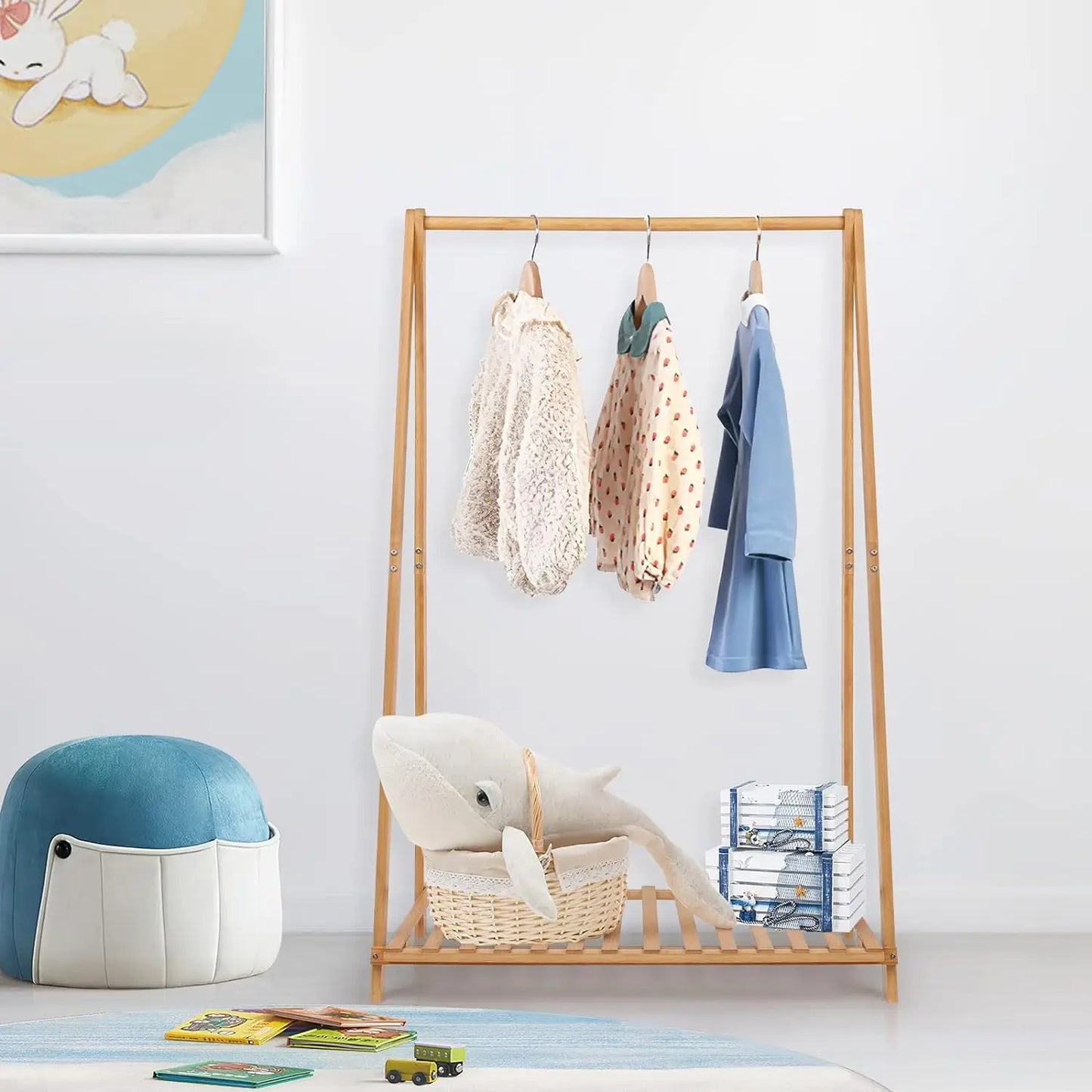 Kmart gastronomical bamboo clothes rack