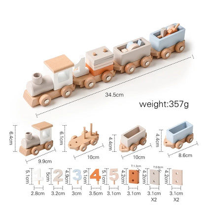 Birthday Edition Wooden Train Set