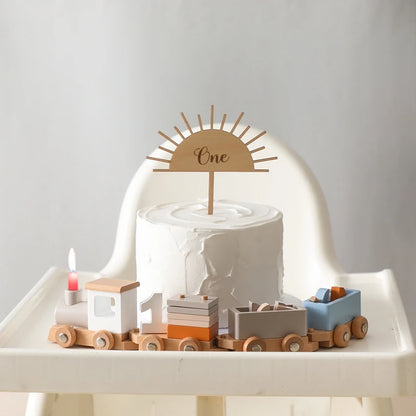 Birthday Edition Wooden Train Set