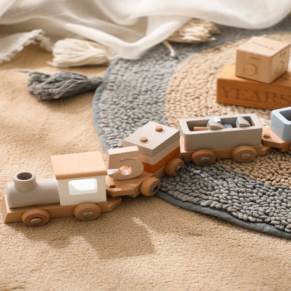 Birthday Edition Wooden Train Set